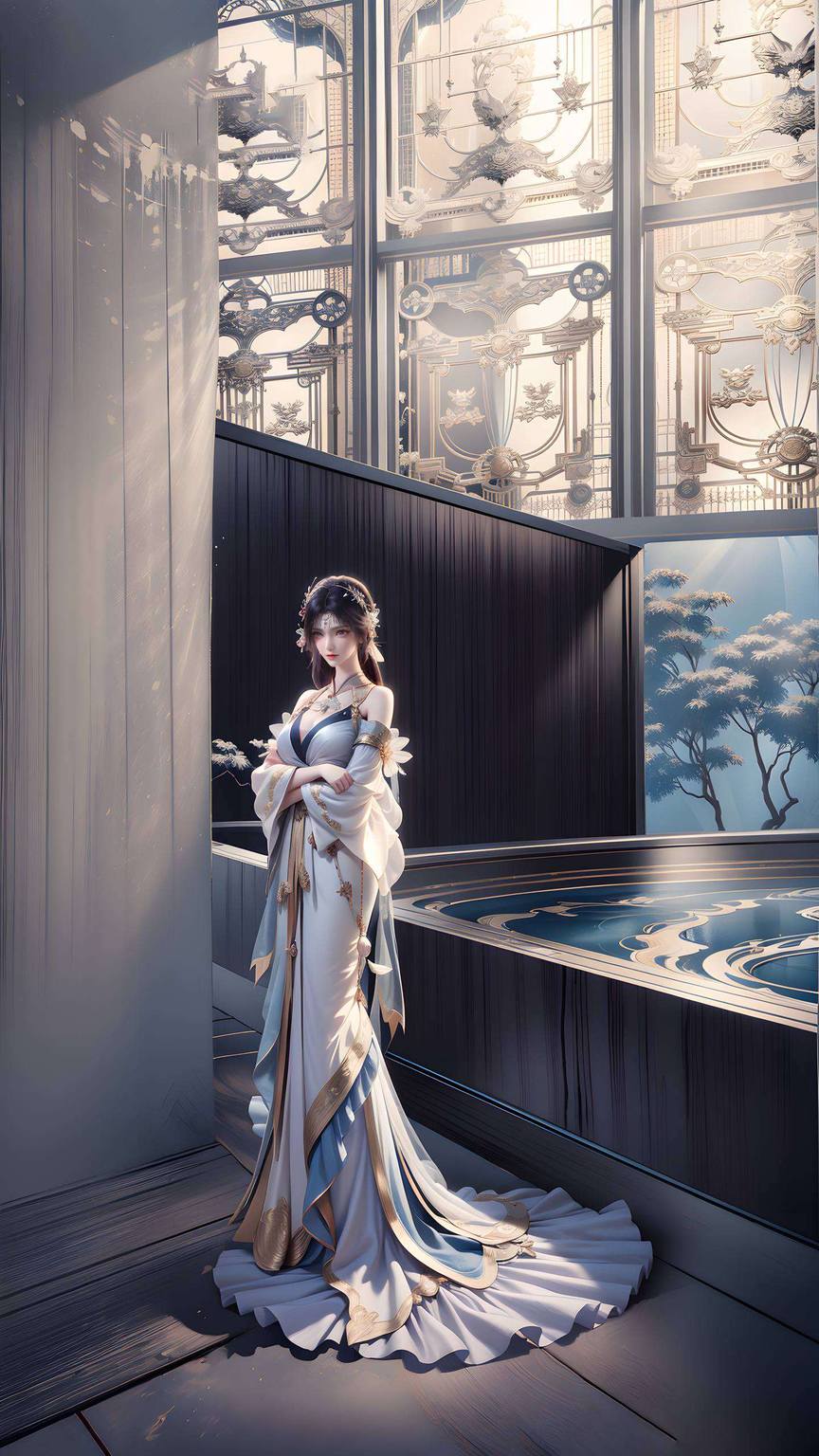 石昊云曦合影高清AI壁纸，极简平板壁纸集锦