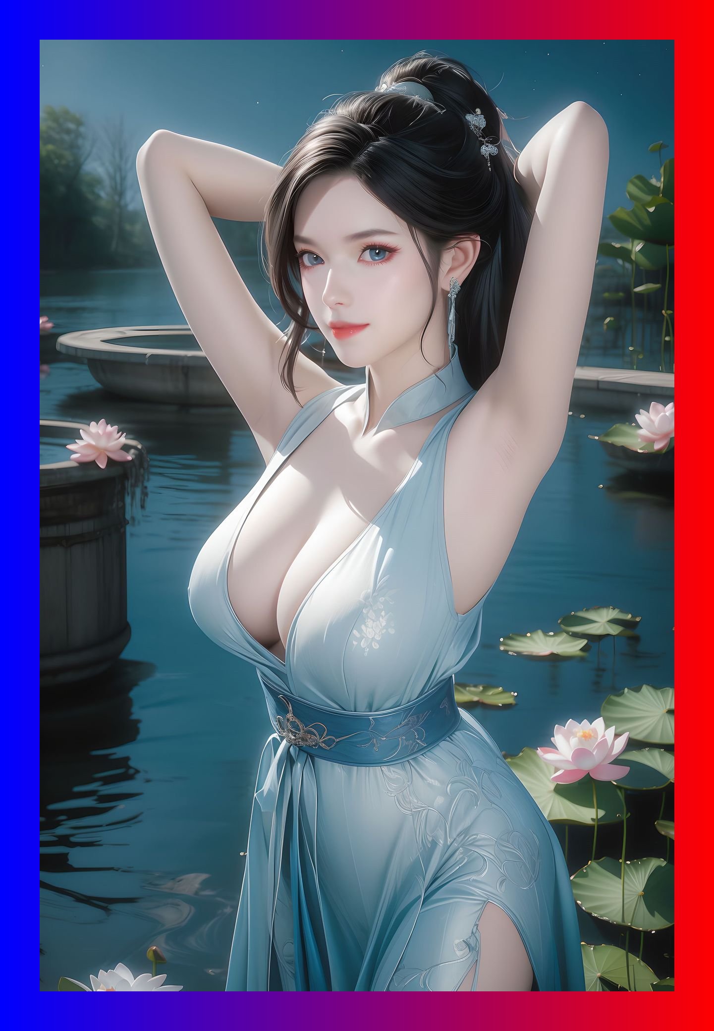 国潮ai女神绝世唐门周漪高质量6k图包壁纸