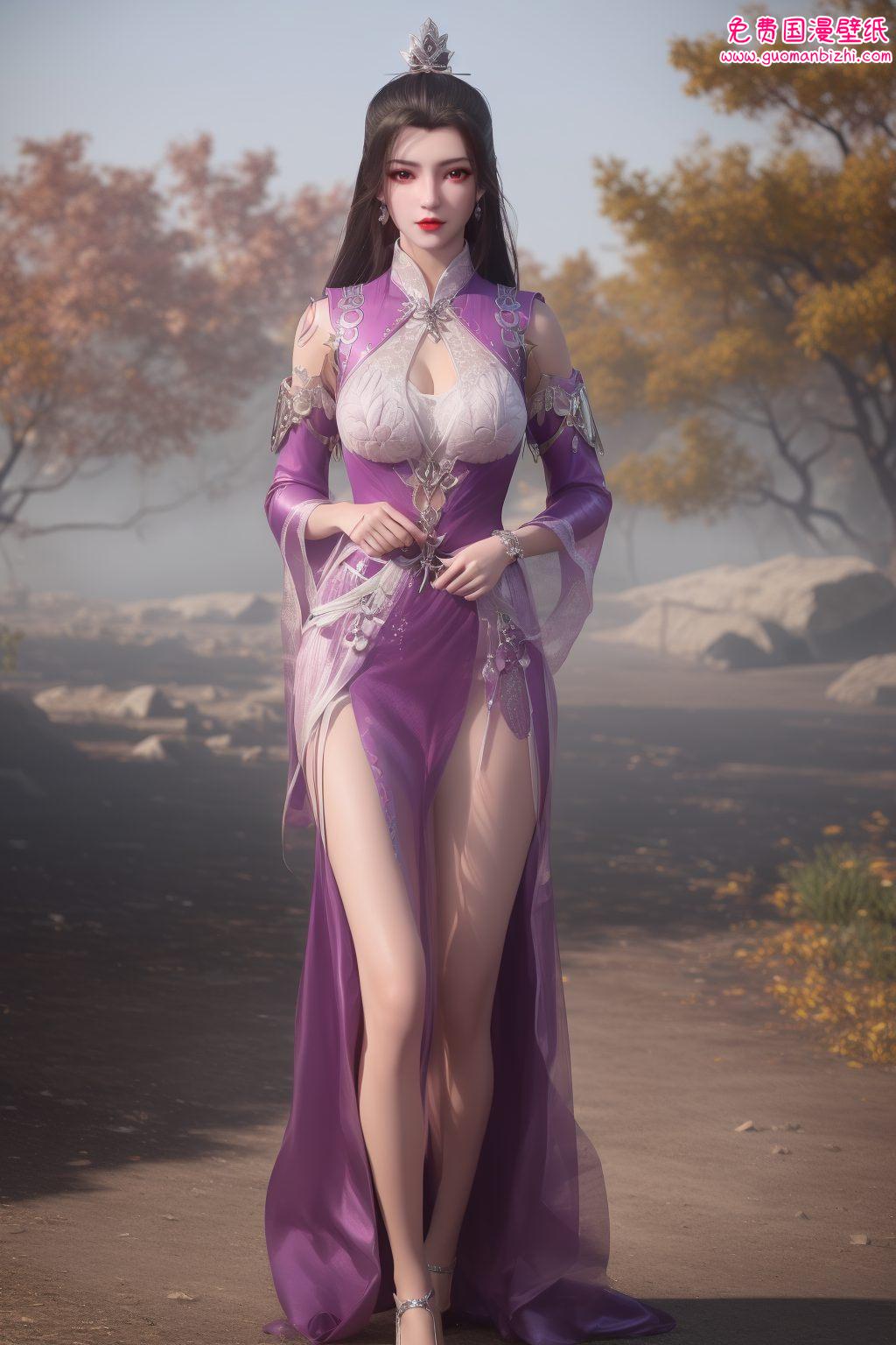 AI图片模型，护眼壁纸，打造安卓桌面主题，仙逆柳眉动态壁纸集。