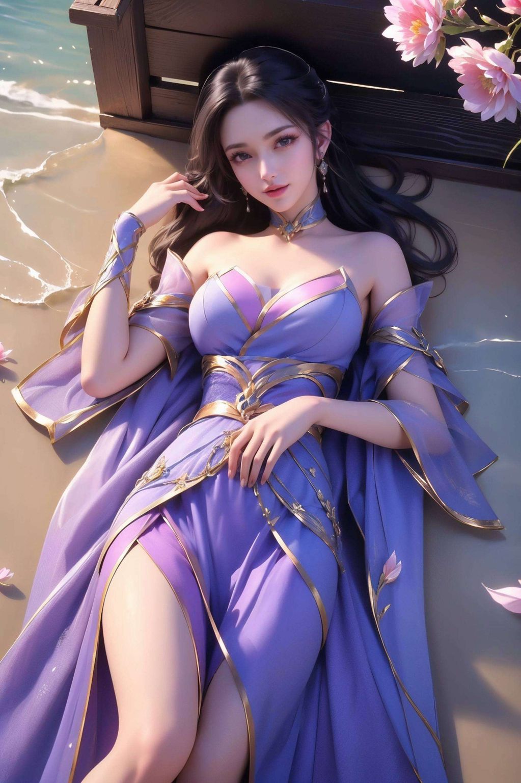 仙武传楚灵玉后期高清图片，AI角色免费壁纸包，IPAD桌面图片精选集。