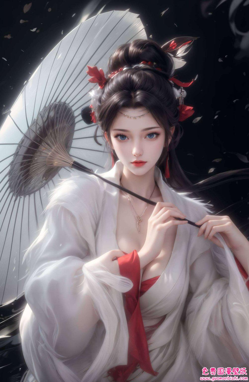 云韵图片黑色背景图——AI动漫人物壁纸，二次元iPhone 1920×1080高清壁纸精选