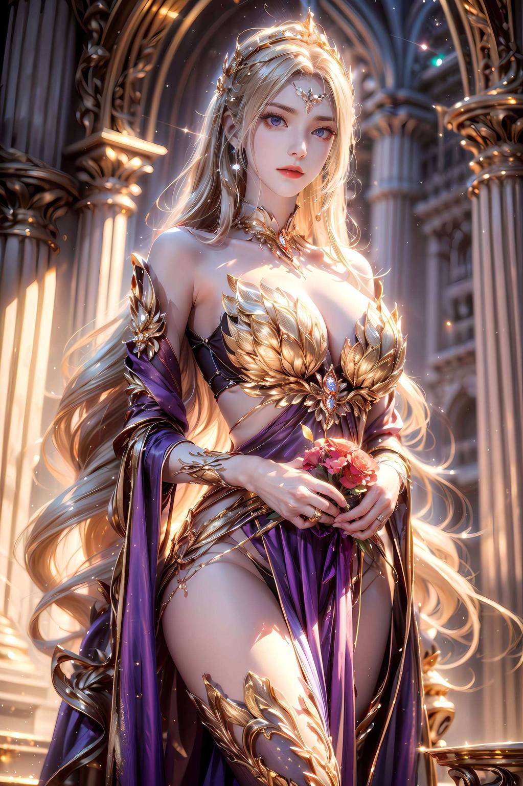 国漫女神千仞雪美图壁纸——AI创作AIGC免费安卓古风壁纸包