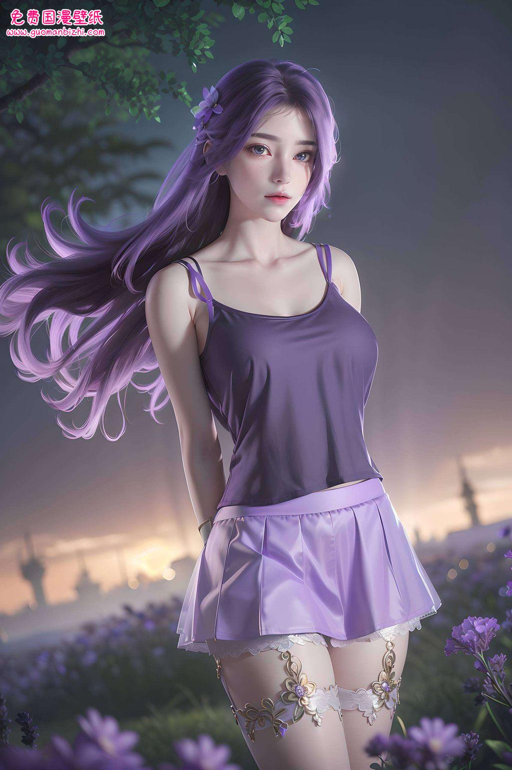 清漪云曦火灵儿：AI图片壁纸，护眼之选，苹果锁屏艺术。