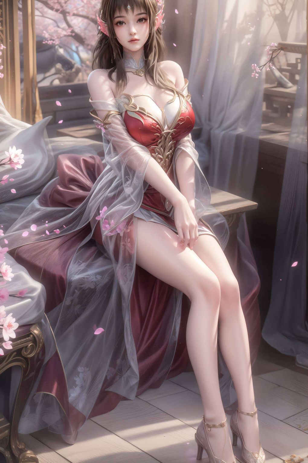 云落原画壁纸图片大全：AI绘画生成作品，完美像素安卓桌面装饰图集锦