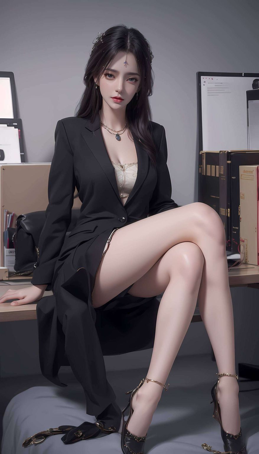 紫色精细角色·古风漫画舞娘云曦壁纸高清集锦