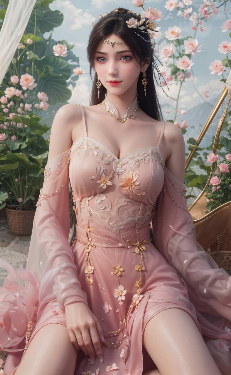 ai绘画模板:诛仙 壁纸灵感：金瓶儿