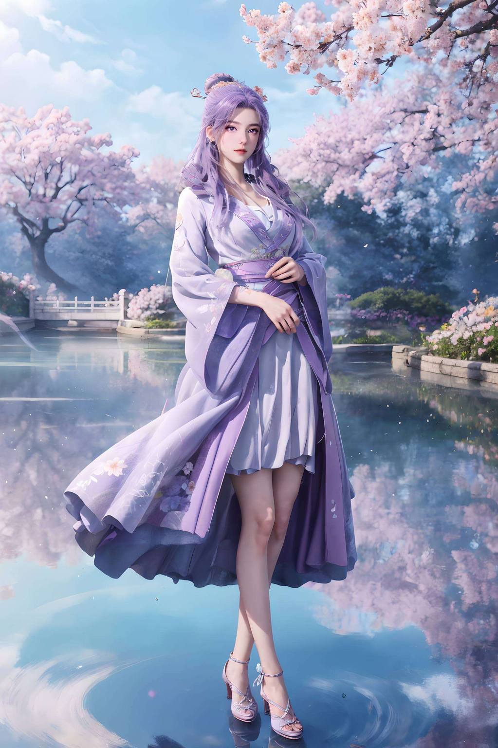 AI素材AIGC护眼壁纸——师兄啊师兄云霄正脸win10壁纸桌面主题超清无水印