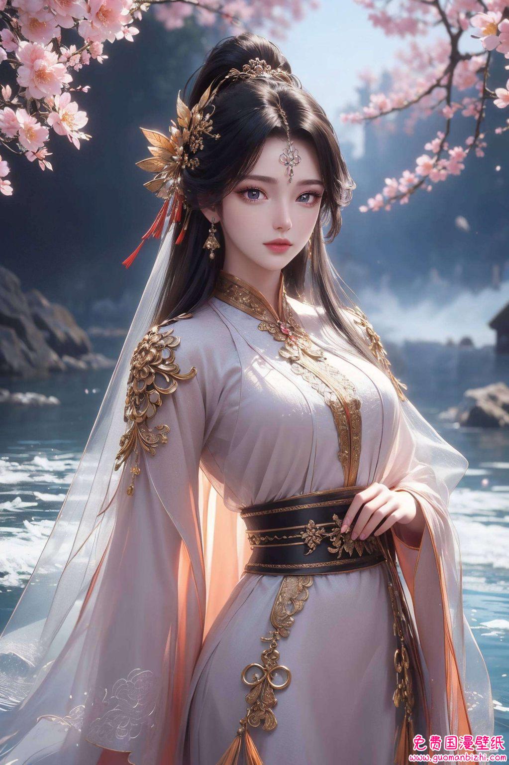 AI壁纸AIGC免费壁纸分享：神图壁纸仙逆周紫虹8k超清电脑桌面壁纸