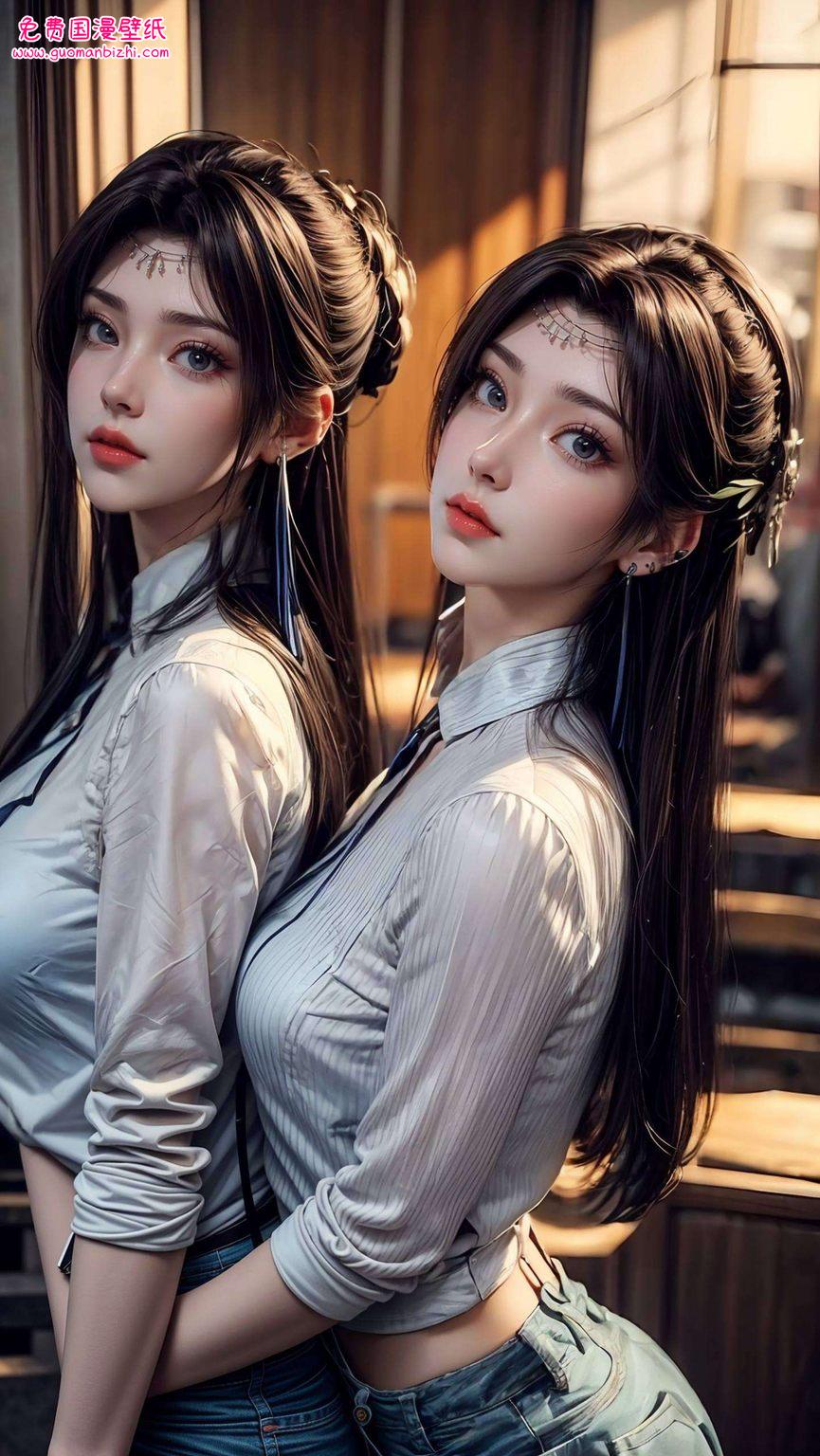 云韵壁纸漫画版图片：AI范例，AIGC精细角色，PC 1920×1080壁纸精选集