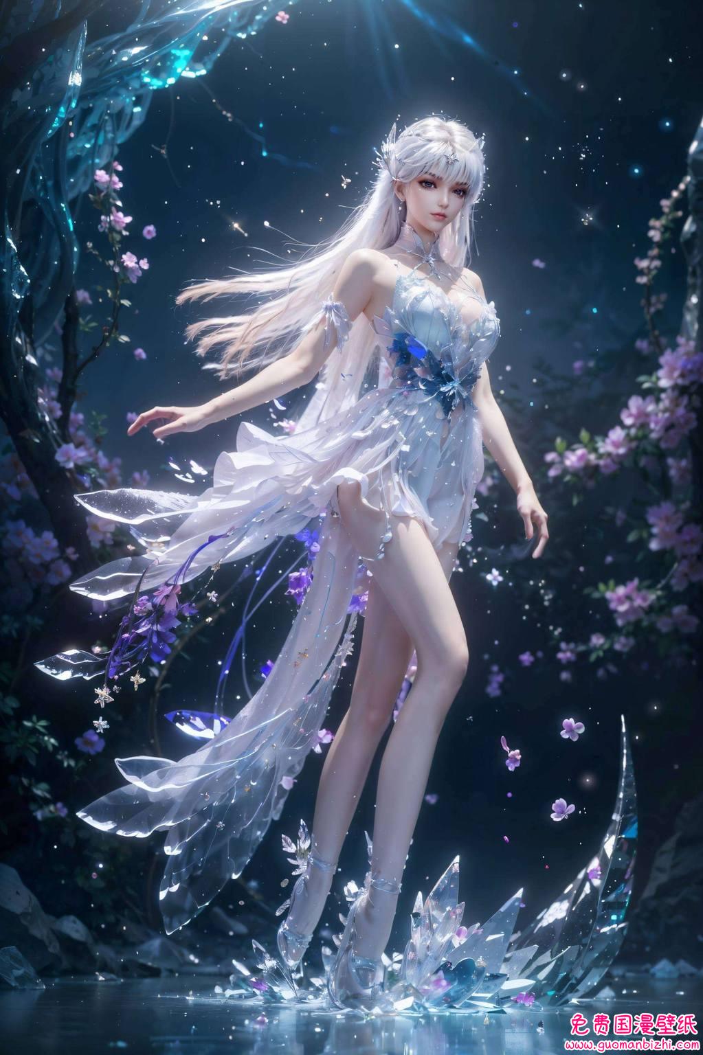 圣采儿手机壁纸教程视频：AI动漫人物壁纸免费分享，Win10动画壁纸集锦