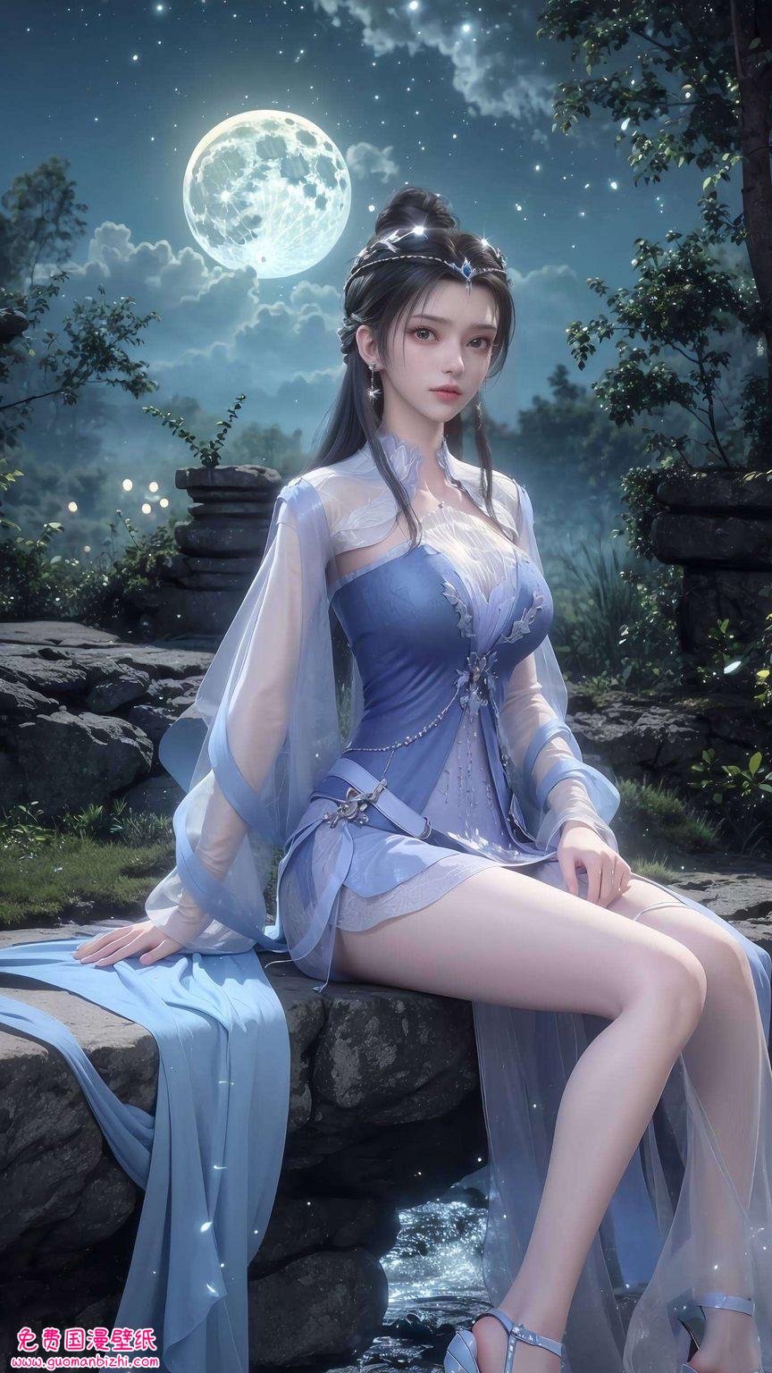 养眼壁纸：仙逆李慕婉比基尼，高清壁纸背景，Win10专属护眼精选