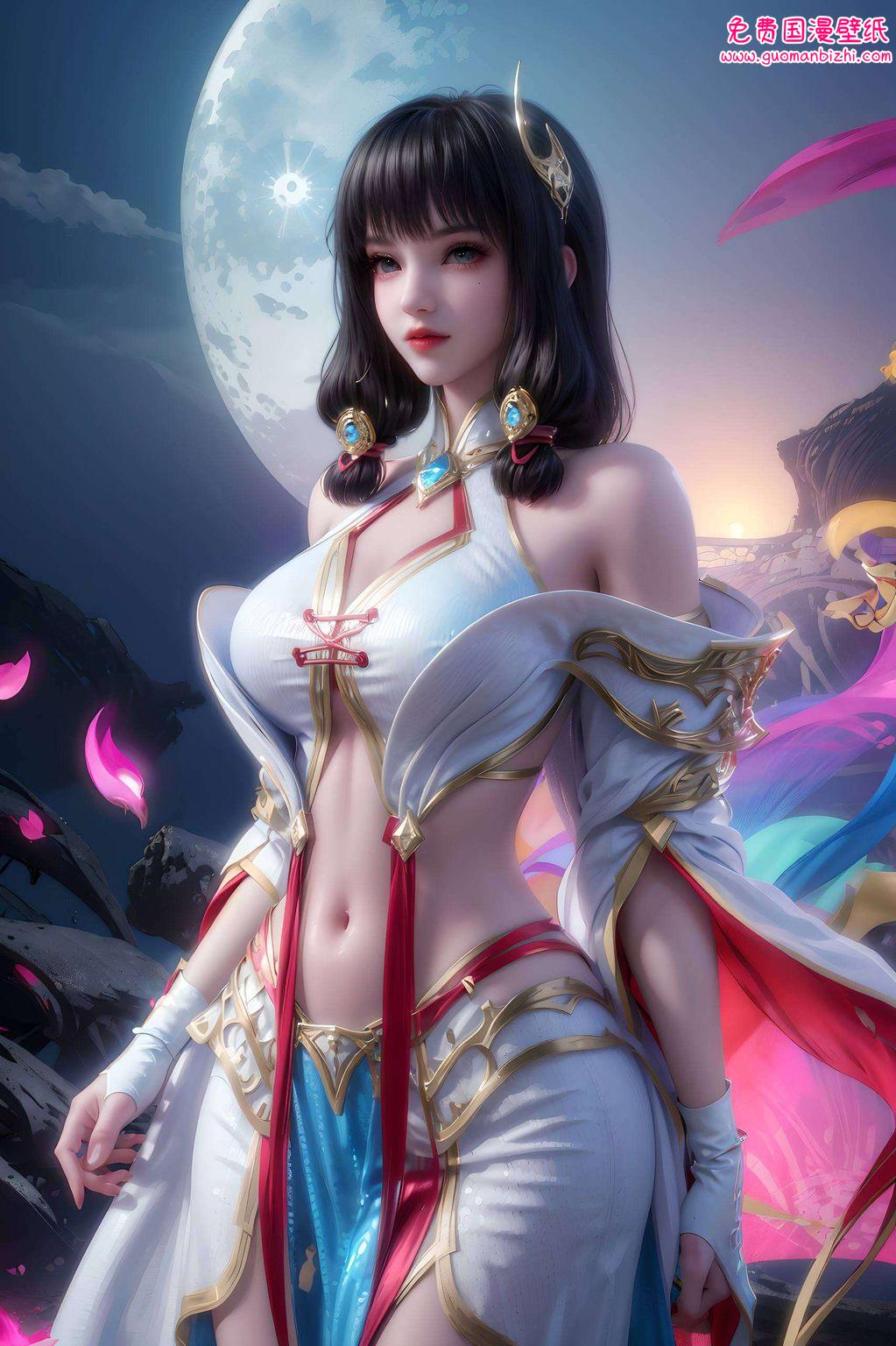 AI生成二次元壁纸集，电脑专用古风漫画高清下载