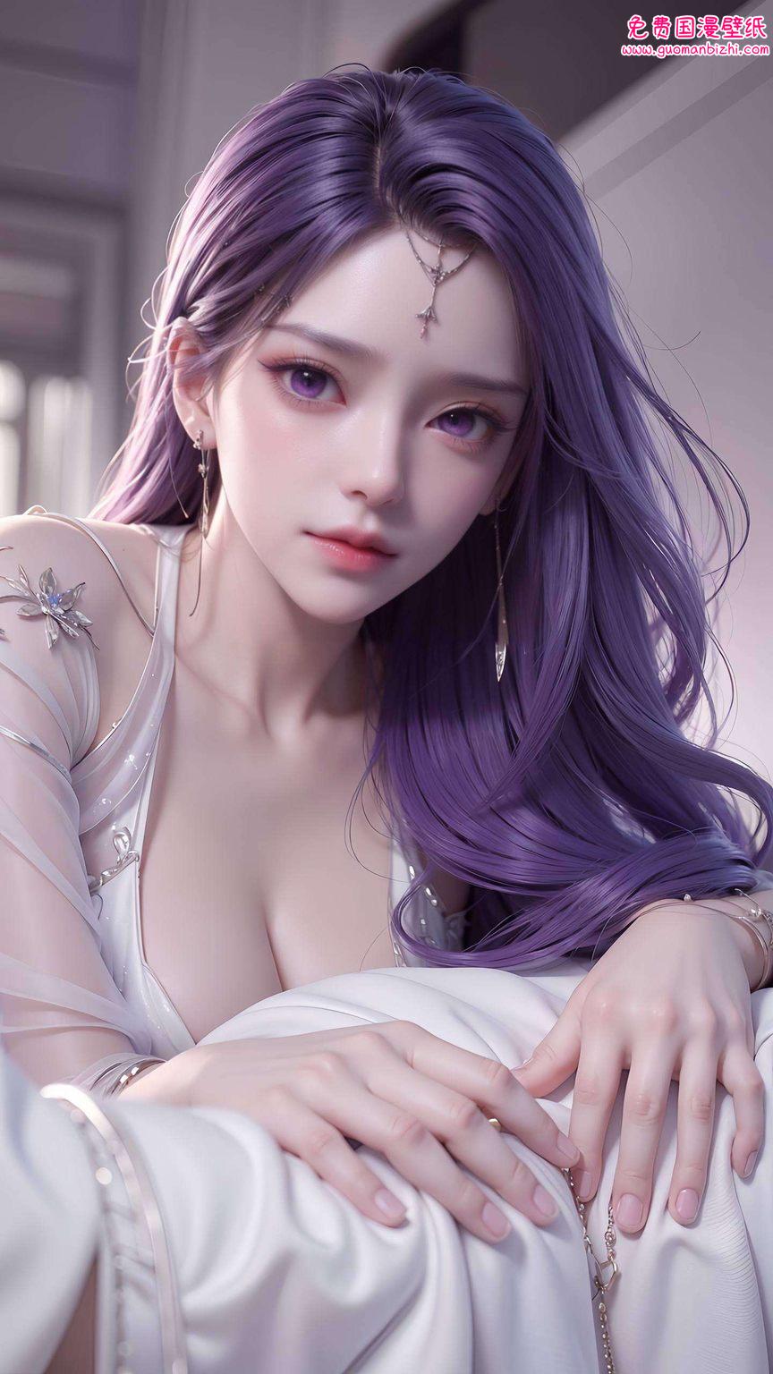 云曦电脑高清壁纸：可爱的AI动漫人物极简壁纸，平板背景图片精选集