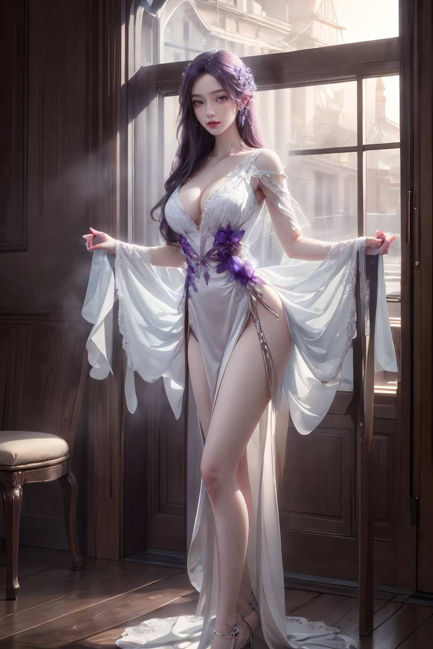 ai手机壁纸:完美世界云曦，壁纸风格：云曦