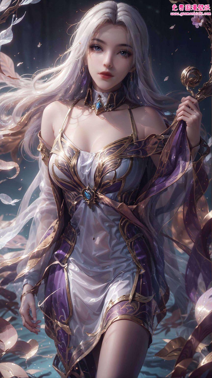 国漫女神壁纸斗罗大陆凌落宸图集——AI壁纸素材，护眼锁屏，安卓专属精选