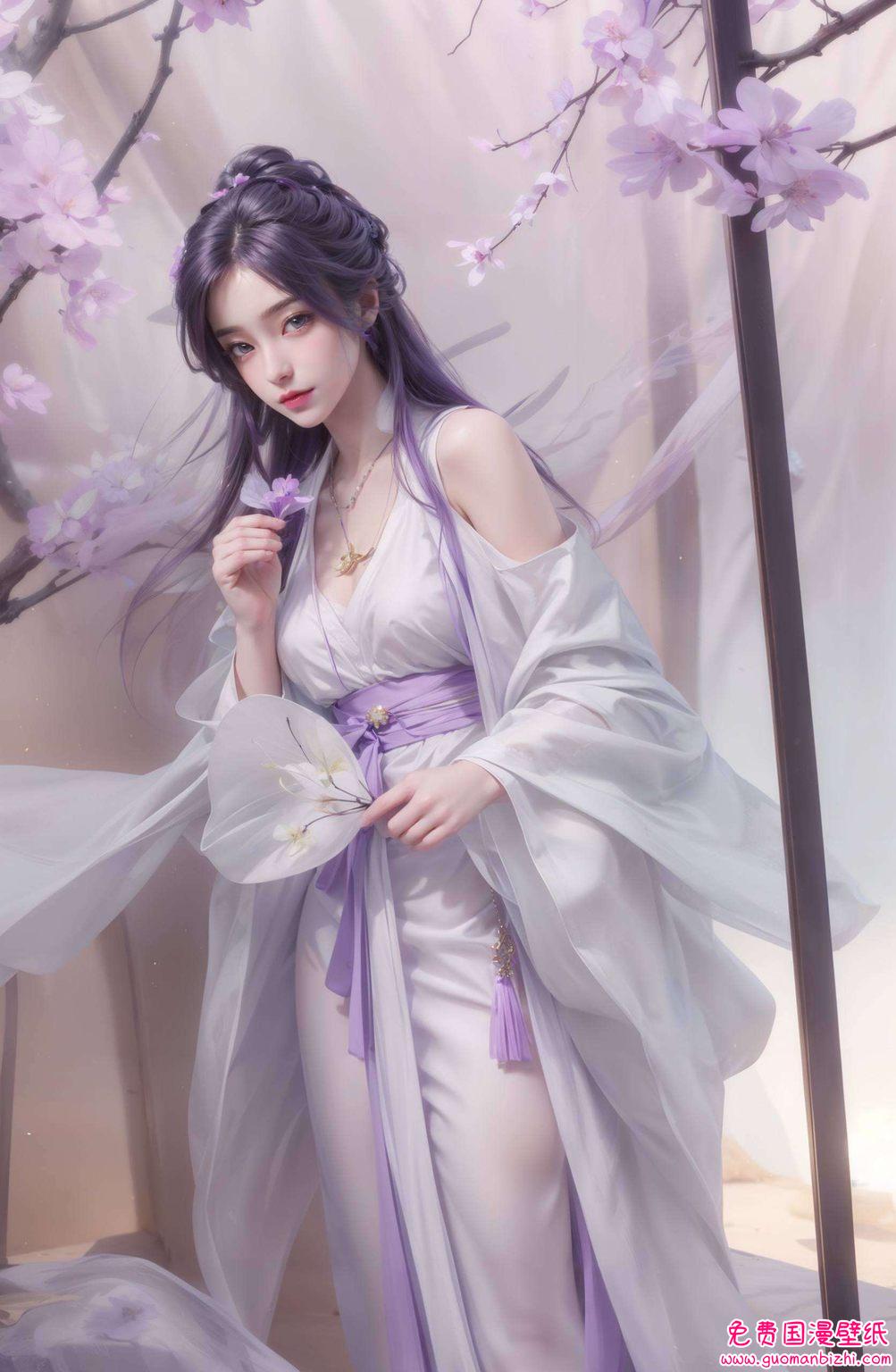 AI生成动漫壁纸，云曦头像图片，PC漫画壁纸集锦。