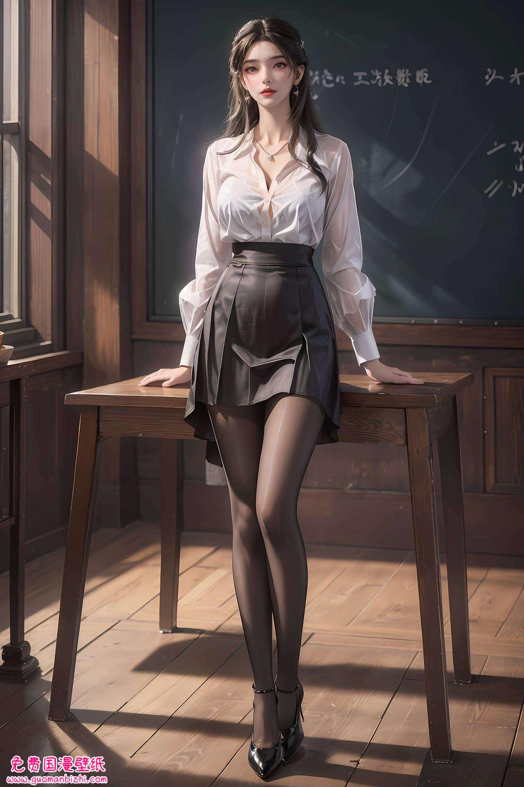 AI生成素材，免费壁纸包，手机古风漫画，李慕婉全屏高清壁纸集。