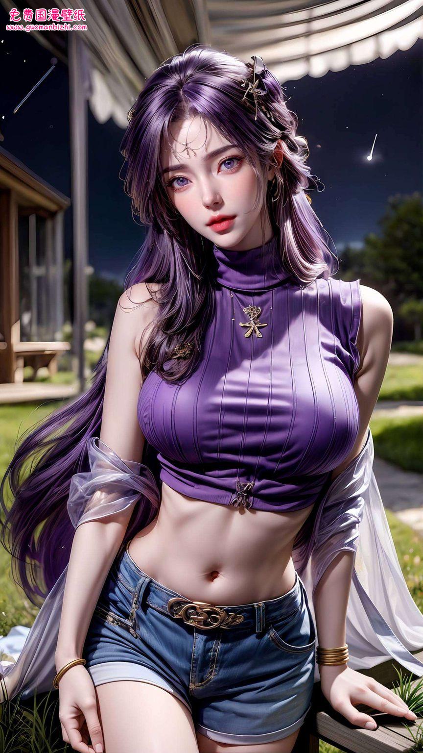 云曦孤城——AI创造AIGC精细角色苹果锁屏壁纸集