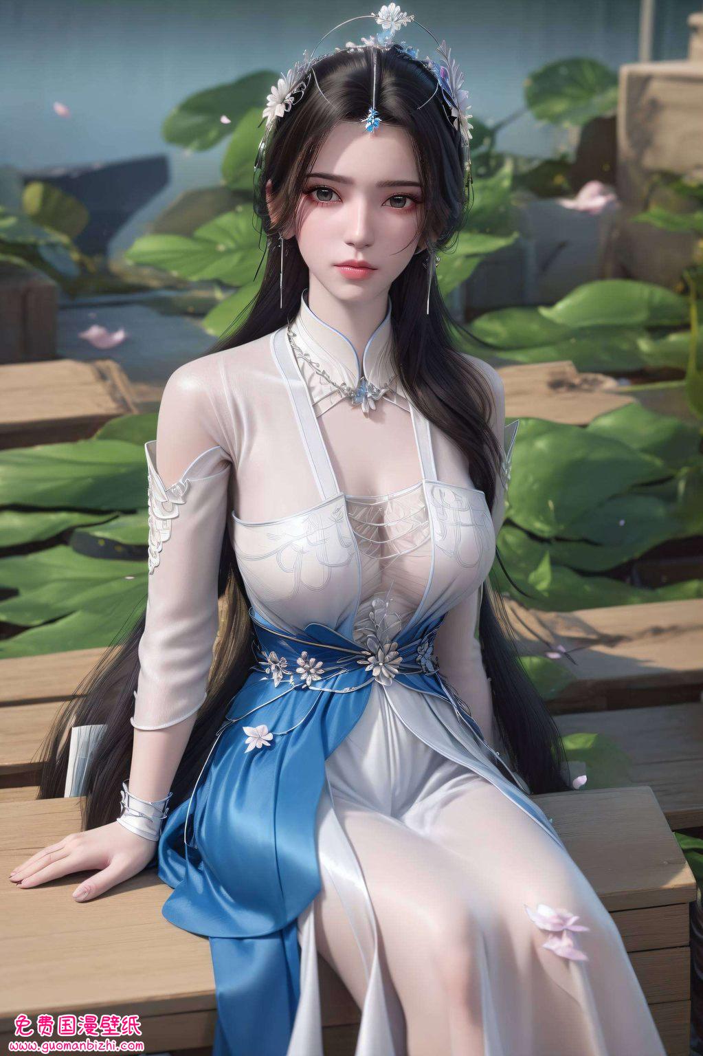 李慕婉精选AI图片模型，壁纸护眼电脑桌面背景集