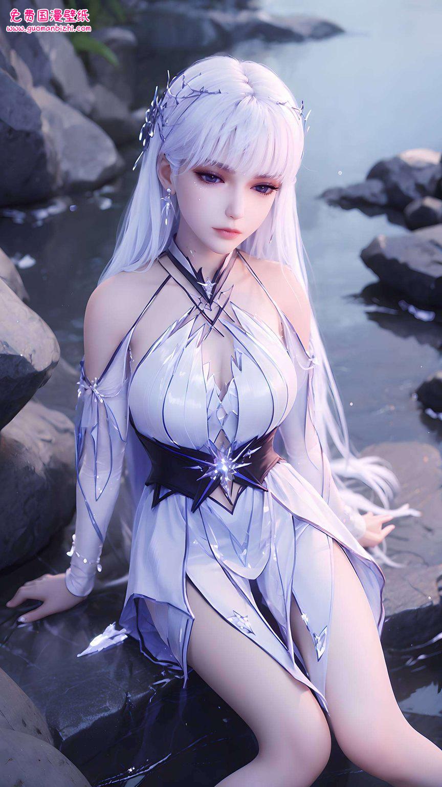 龙皓晨与圣采儿：AICG护眼壁纸，电脑墙纸之选，帅气展现。