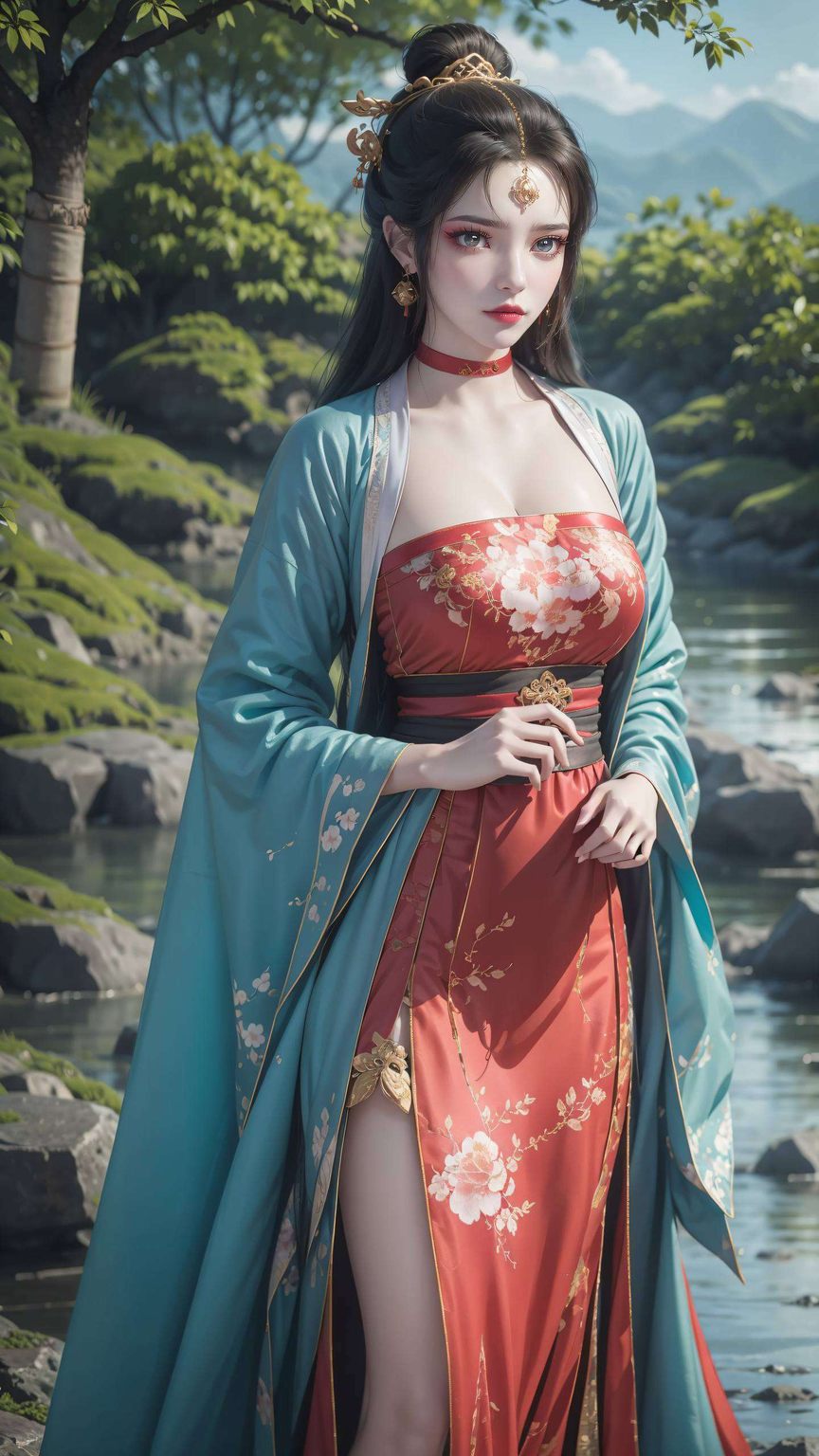 古韵流转：AIGC完美像素，平板古风仙逆墨云辫子壁纸集