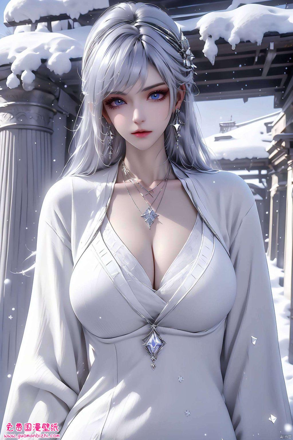 AI创作护眼壁纸：神印王座圣采儿粉色Win10帅气壁纸集