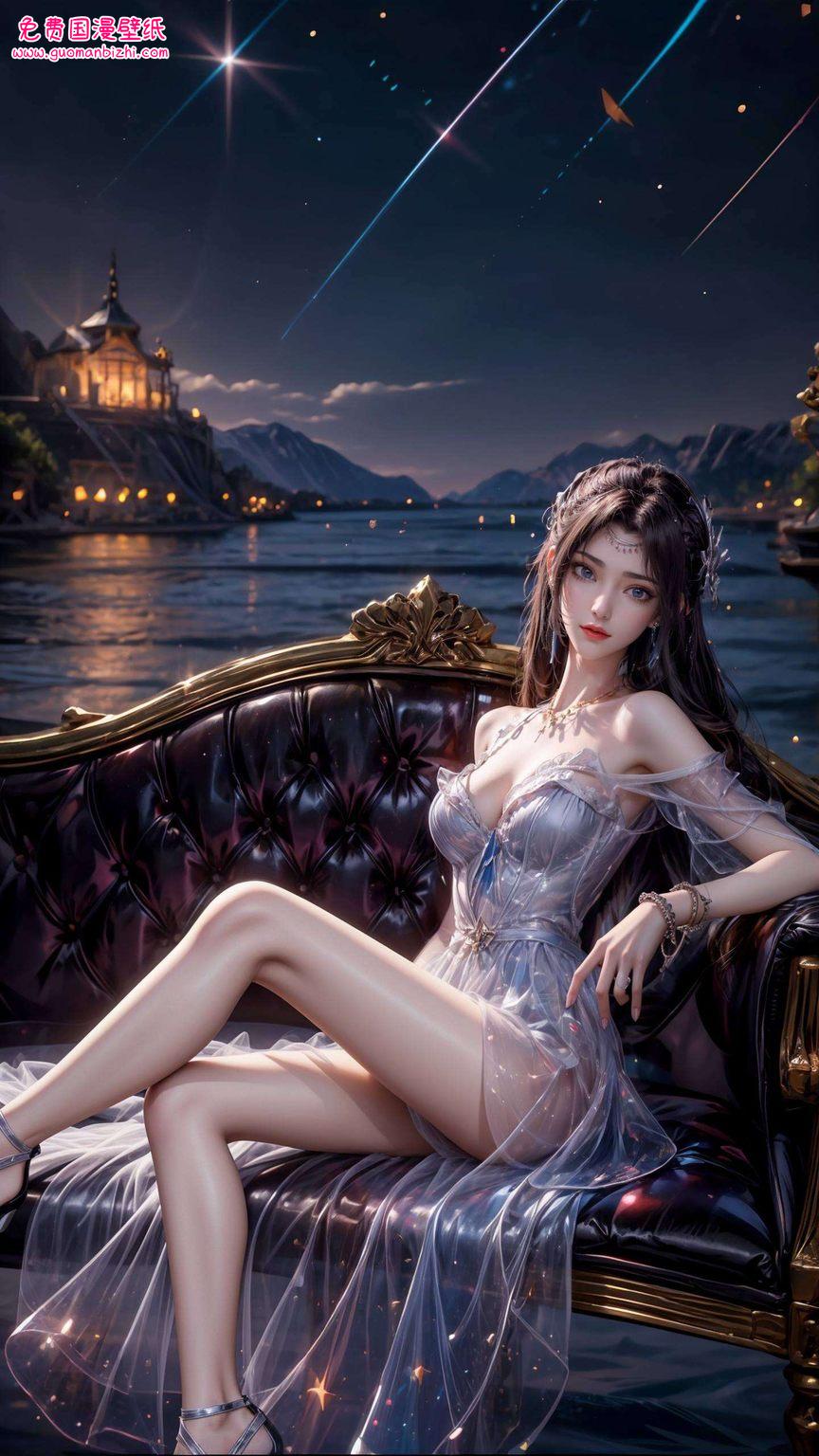 云韵壁纸红衣图文并茂——AI壁纸免费包，Win10漫画壁纸盛宴