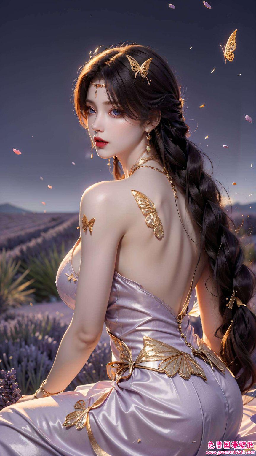 AI图例精细角色，手机炫彩壁纸云曦引擎呈现