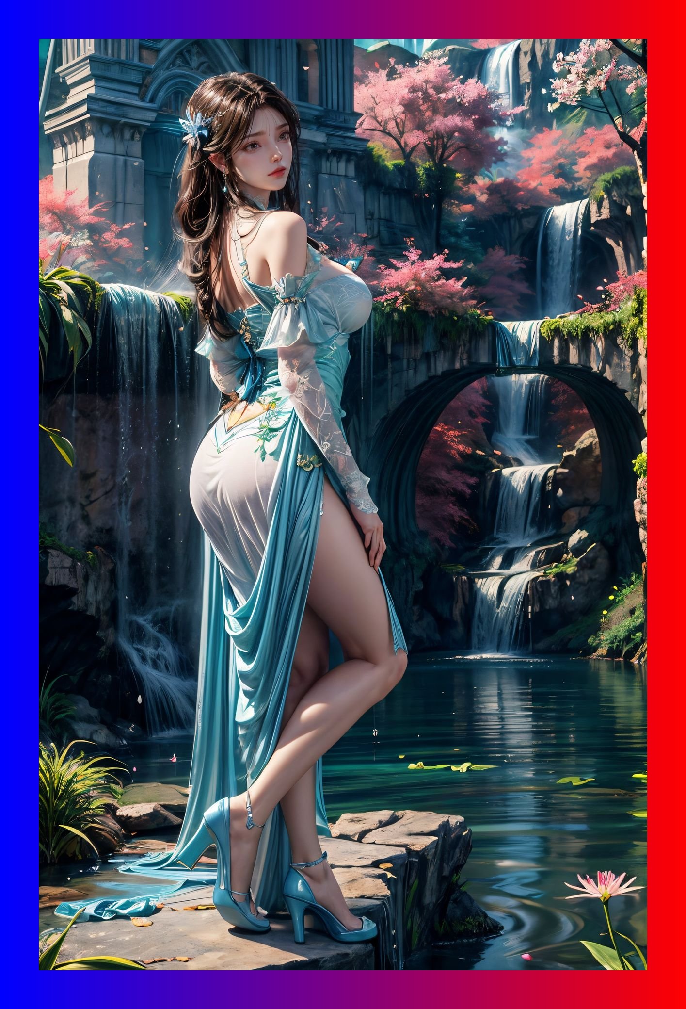 炸裂的ai生成斗破苍穹萧薰儿高清8k壁纸网盘下载