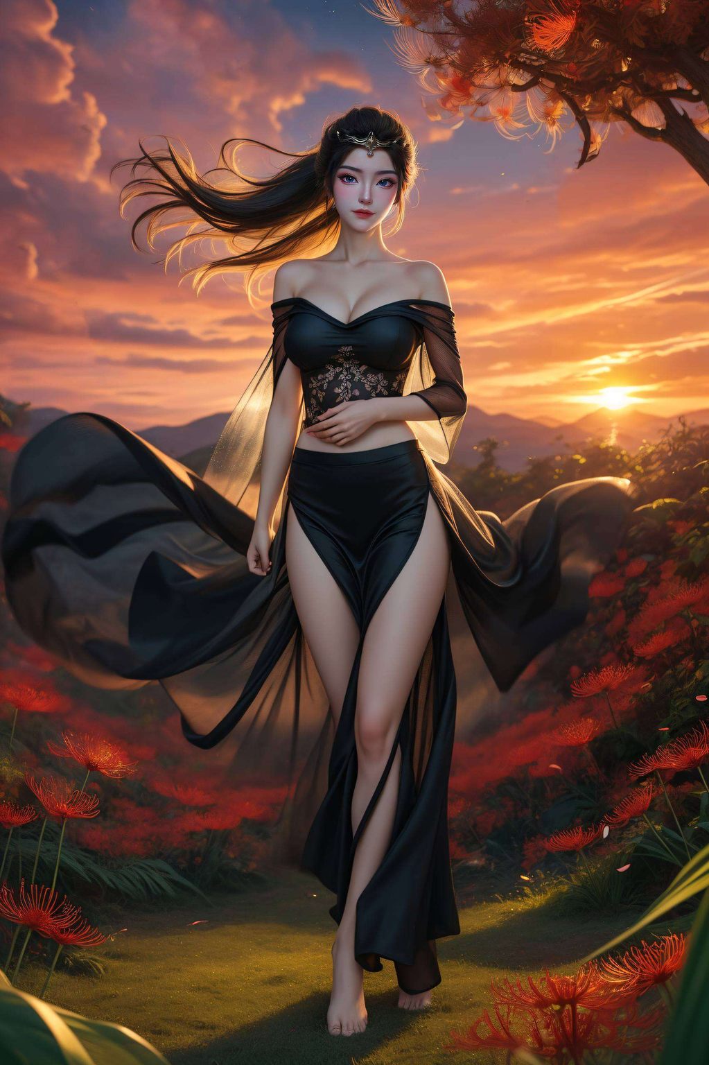 元尊漫画瑶瑶精选，AI生成壁纸，护眼PC背景图片集