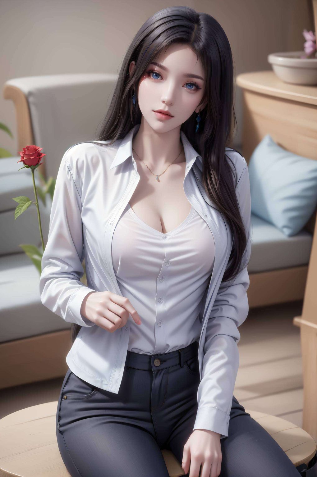 AI生成极简壁纸iPad古香古色——九幽雀4k动态锁屏壁纸