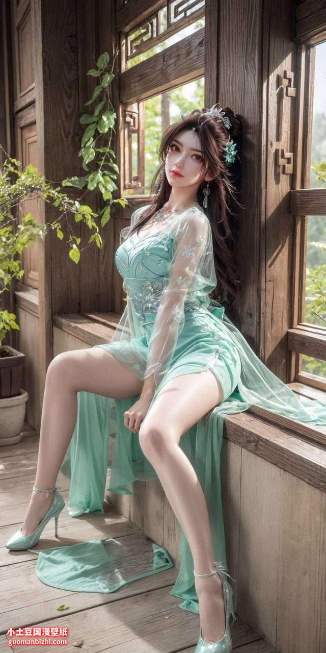 叶倾仙高清裸妆壁纸：唯美精细角色苹果动画