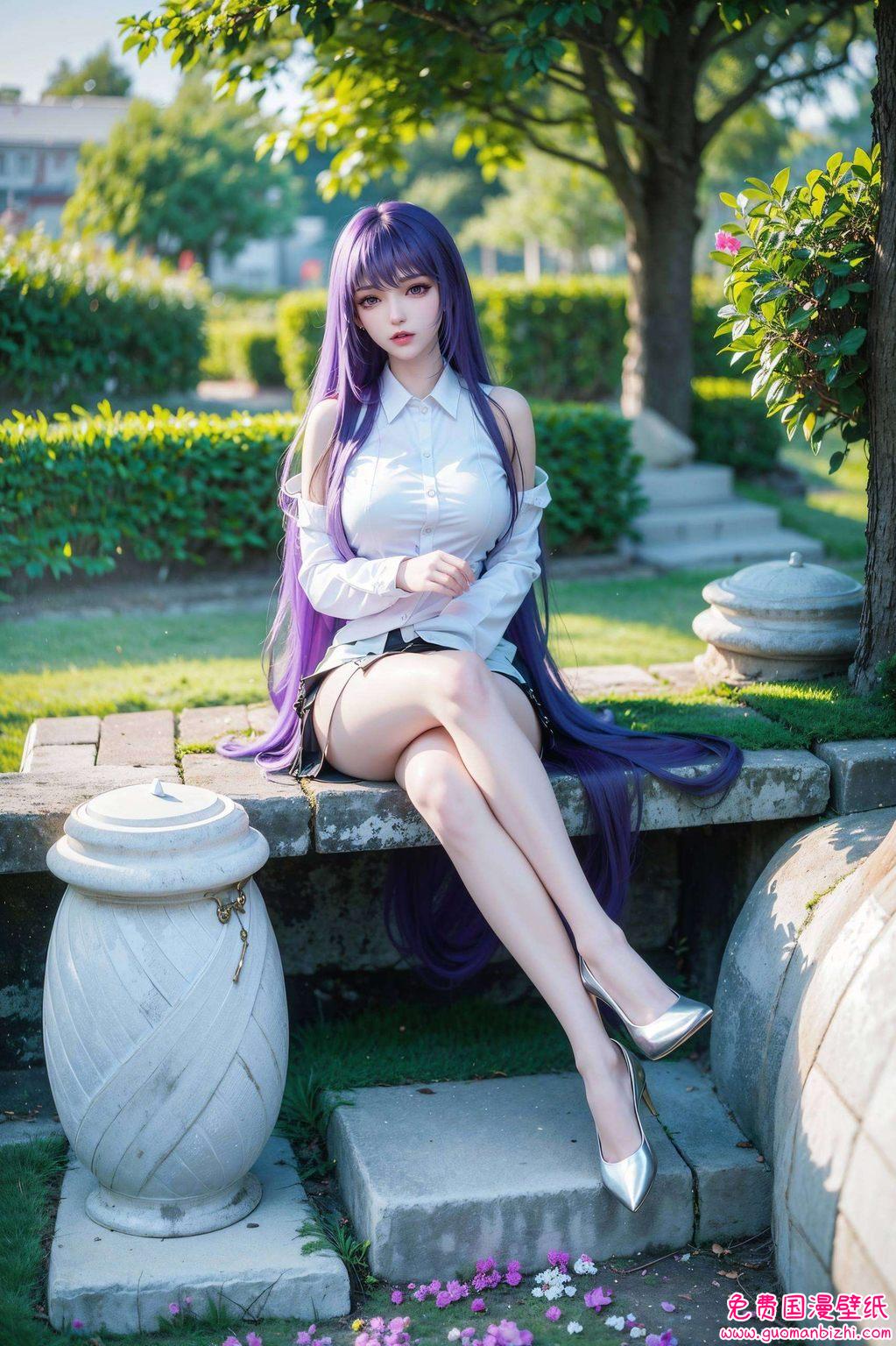 AI精选 | AIGC创作：古风漫画壁纸，平板上的二次元视觉盛宴——圣采儿失忆壁纸集