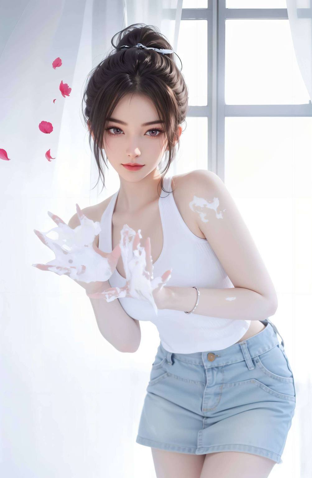 宁姚精选：AI生成图片壁纸，护眼PC专用，女可爱动漫头像集结