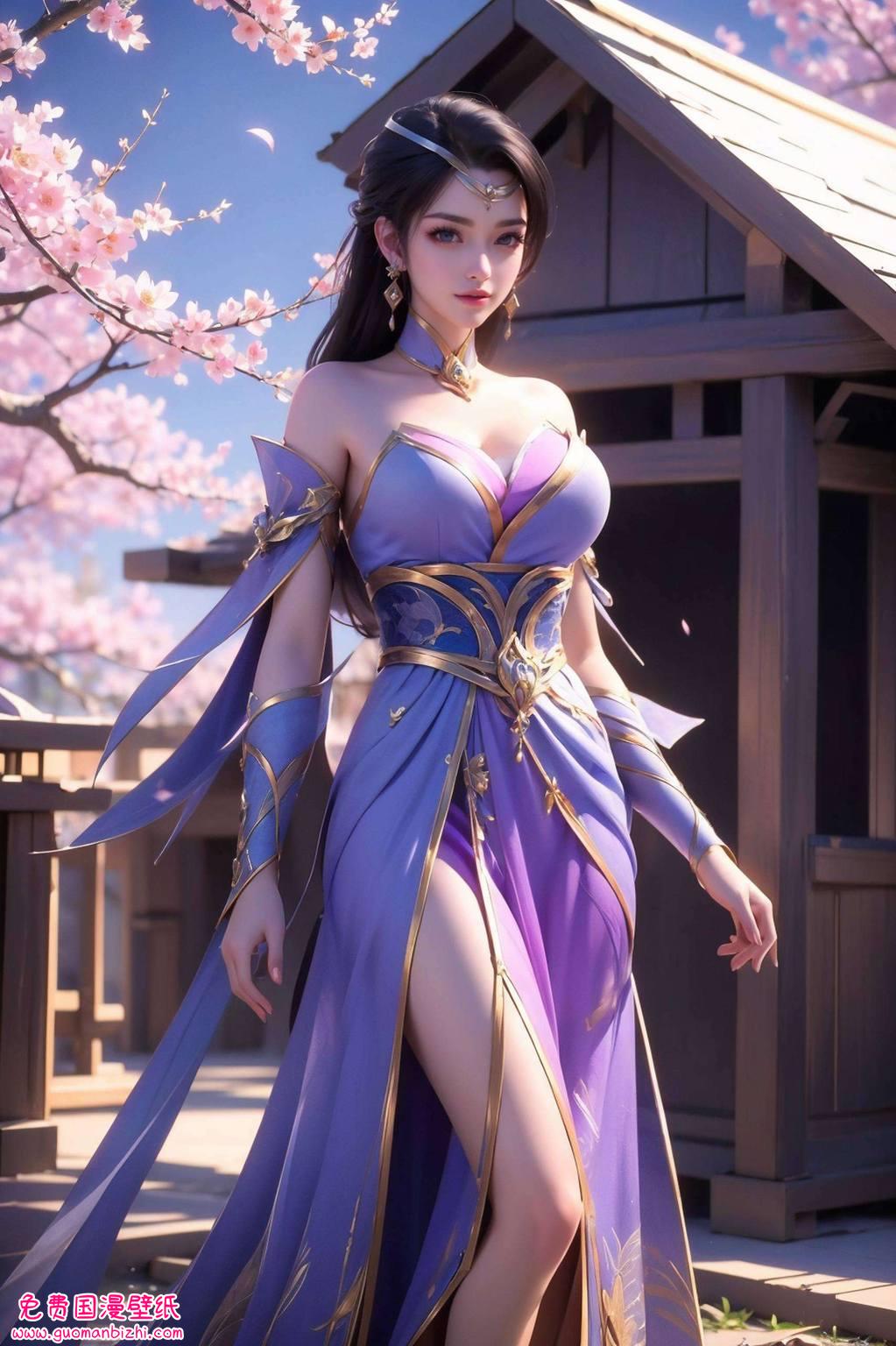 仙武传楚灵玉：AIGC精细角色，AI安卓动画壁纸全屏下载