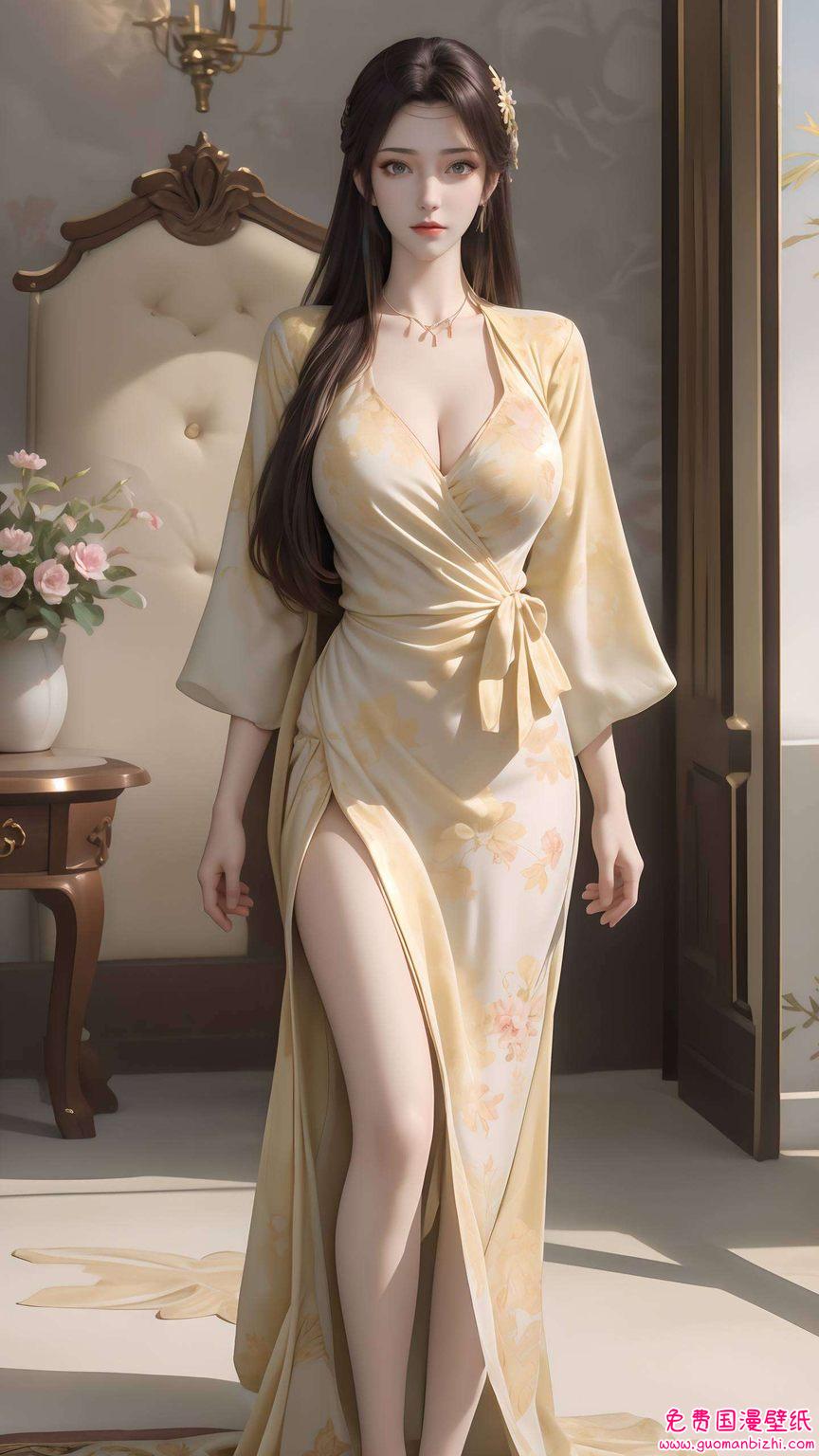 云韵竖屏动态壁纸——AI生成精细角色手机桌面图片集