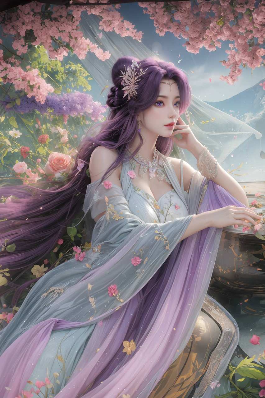 ai屏幕壁纸:完美世界云曦，壁纸控必备