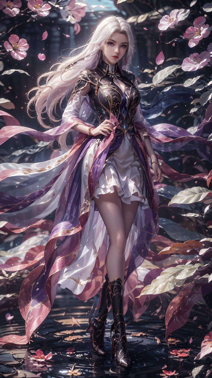 斗罗大陆凌落宸AI绘画动漫高清壁纸，免费下载安卓艺术壁纸包