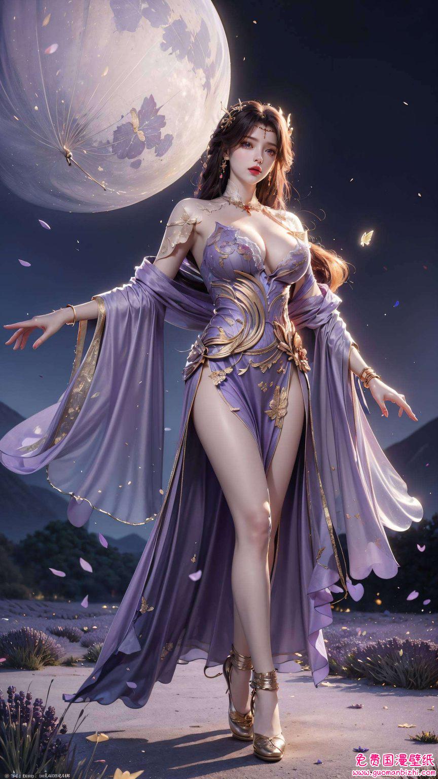 云曦委屈高清壁纸——AI生成精细角色，iPad专用古风漫画壁纸