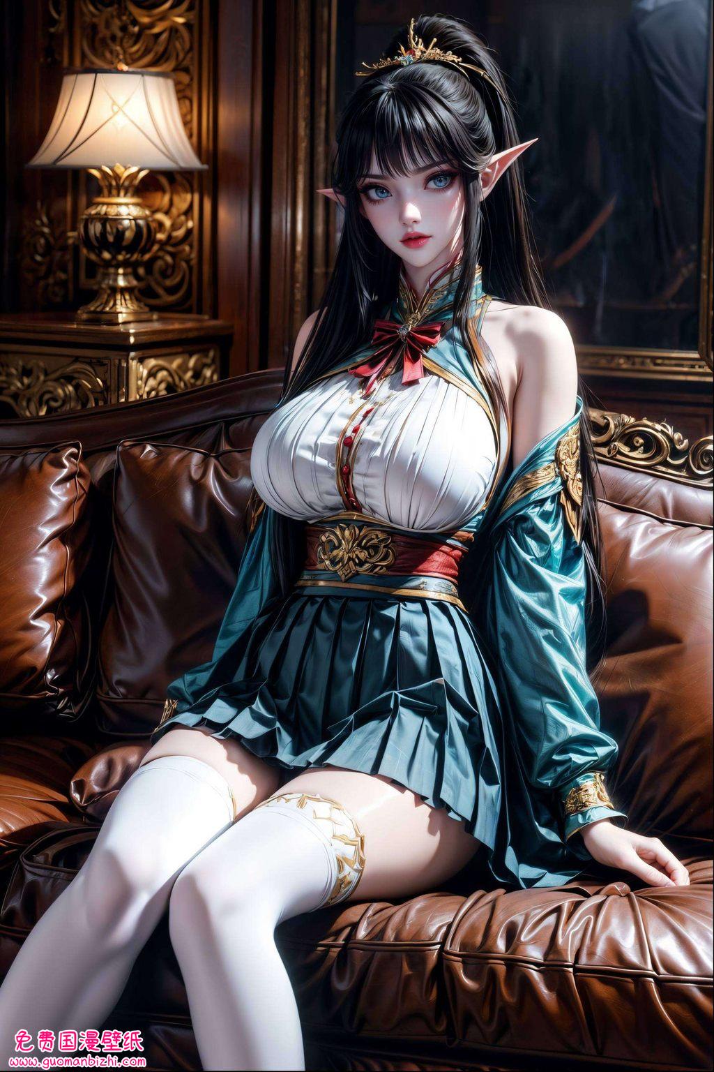 凤清儿国漫美女壁纸高清竖屏：AIGC壁纸精细角色苹果墙纸集