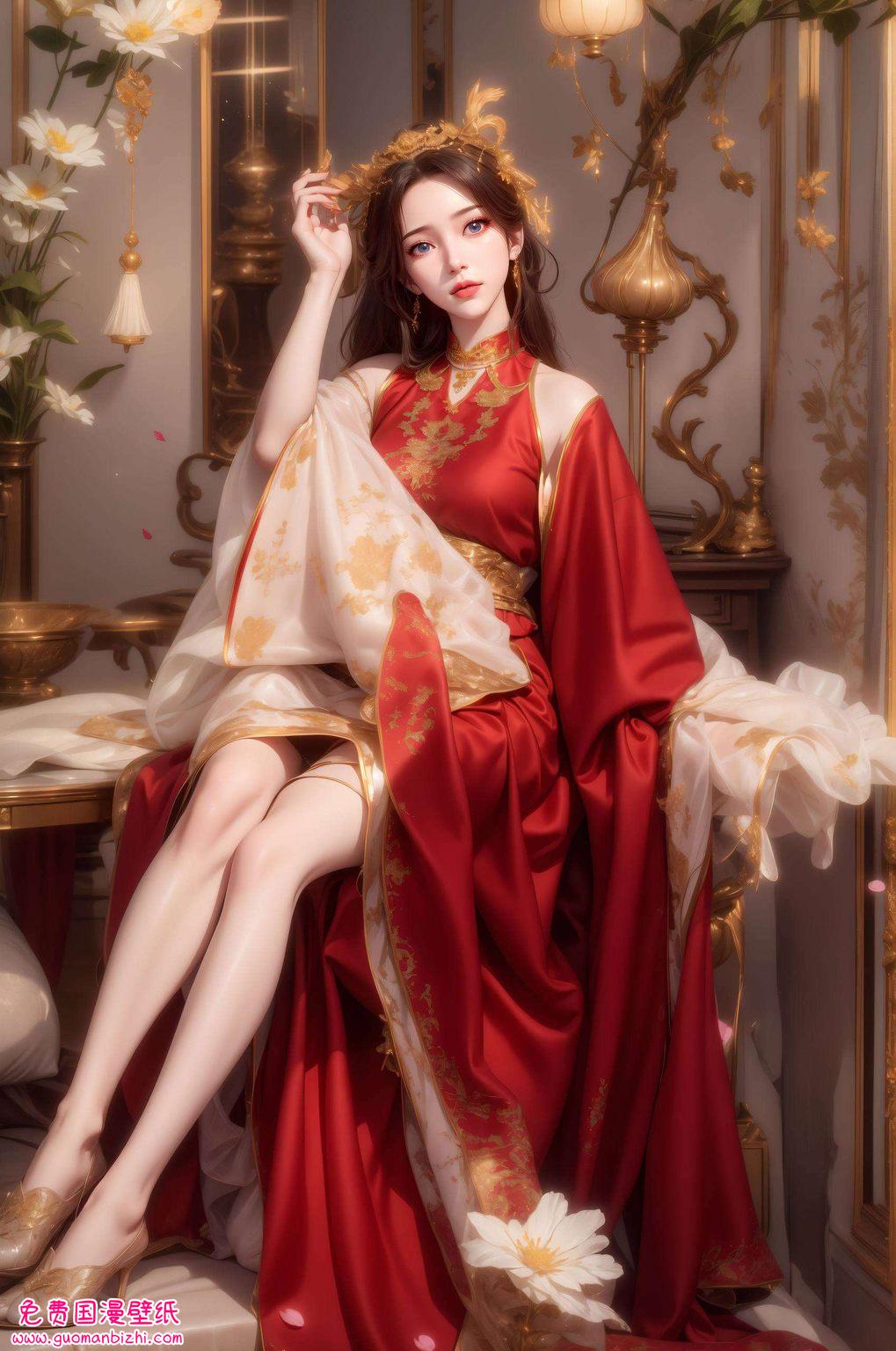 AI参考：李慕婉的护眼苹果古风漫画壁纸设计指南