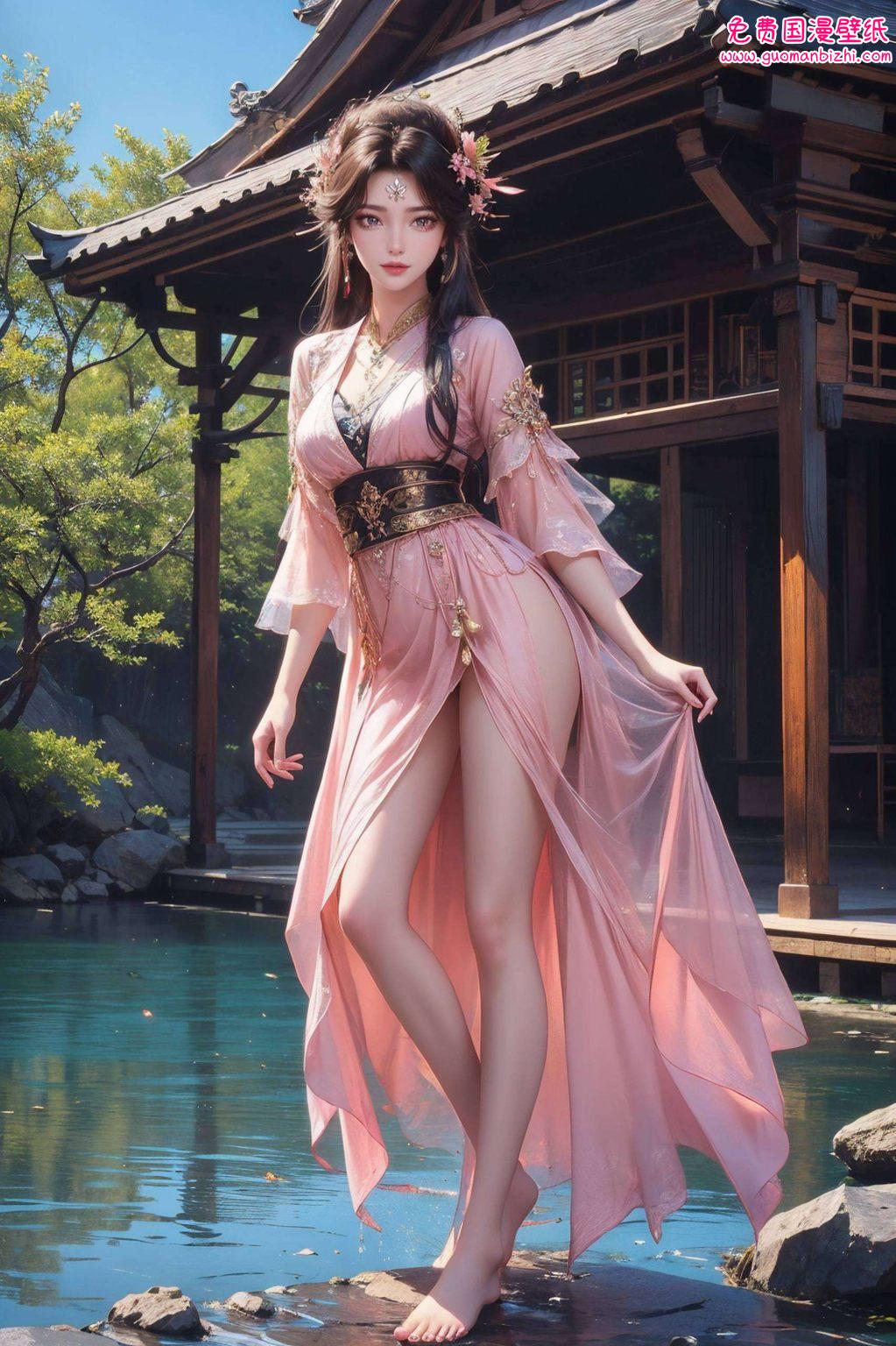 超精致免费壁纸分享：IPad粉色仙逆周紫虹禁欲风壁纸集