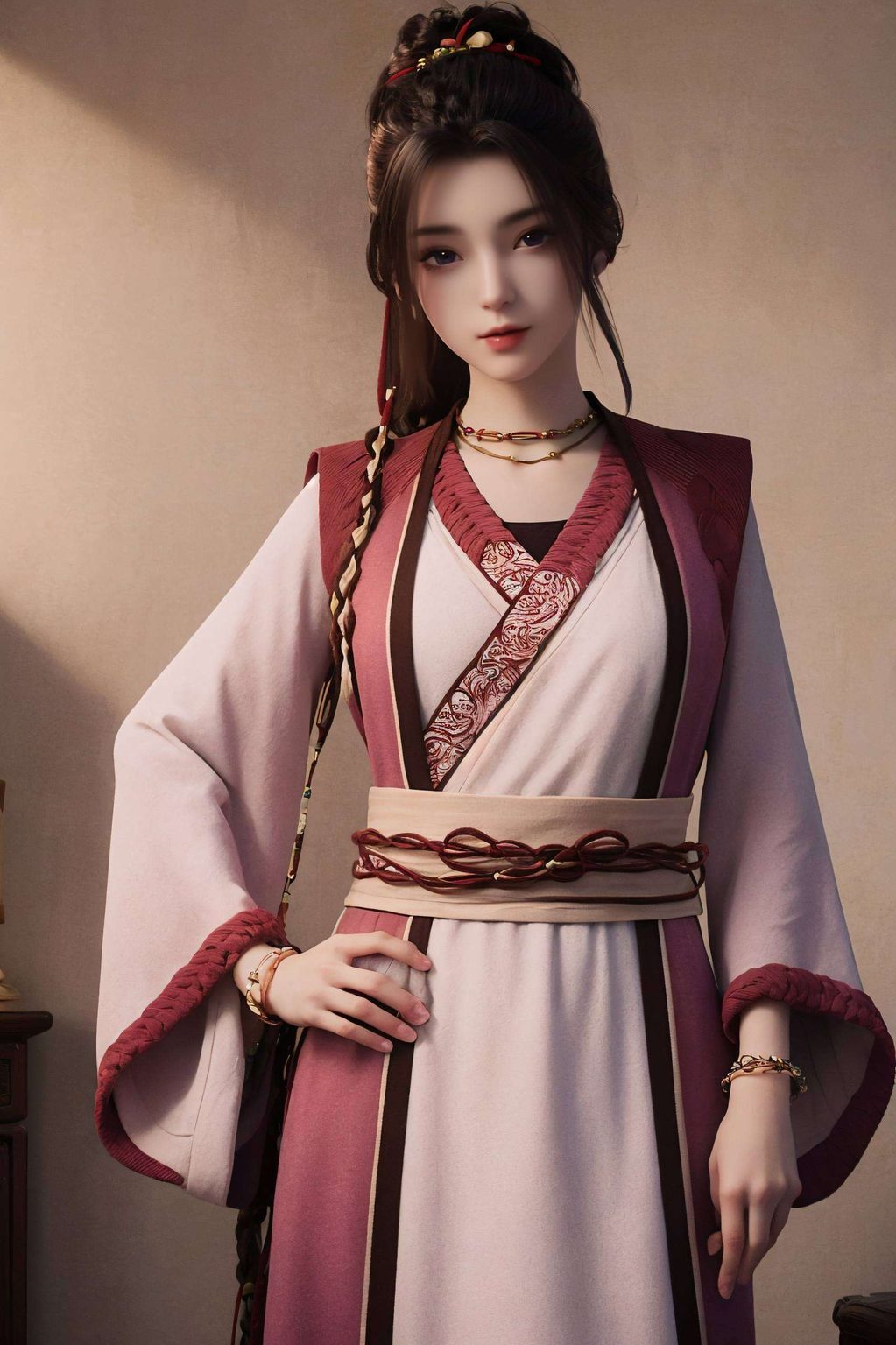 周小环AI生成横向壁纸集：AIGC极简风格，PC可爱精选