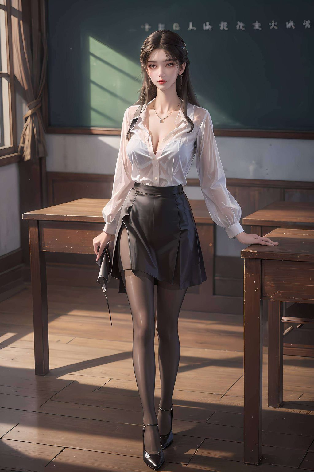 李慕婉新造型高清壁纸集：AI动漫壁纸，iPad桌面必备