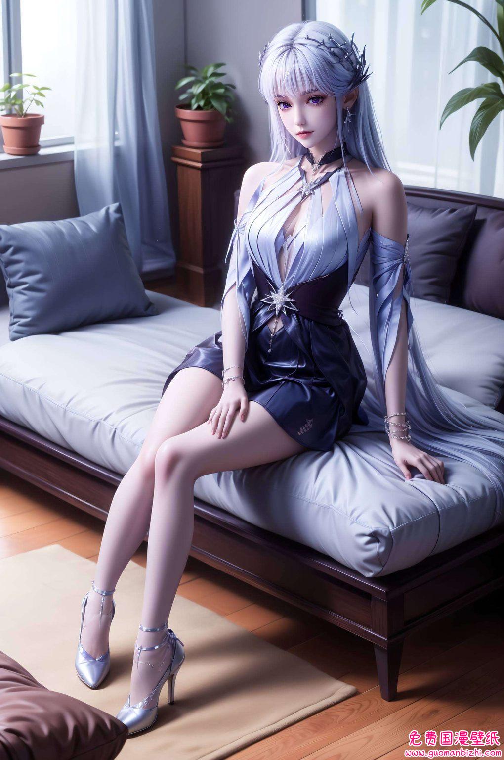 圣采儿高清横版壁纸：AI生成素材，免费粉色iPhone壁纸包