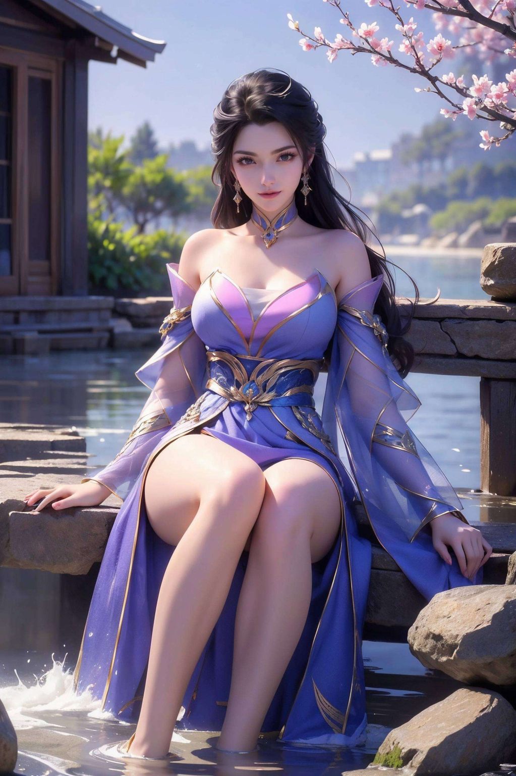 超好看二次元壁纸：仙武传楚灵玉动态漫画壁纸平板1920×1080高清AI素材集