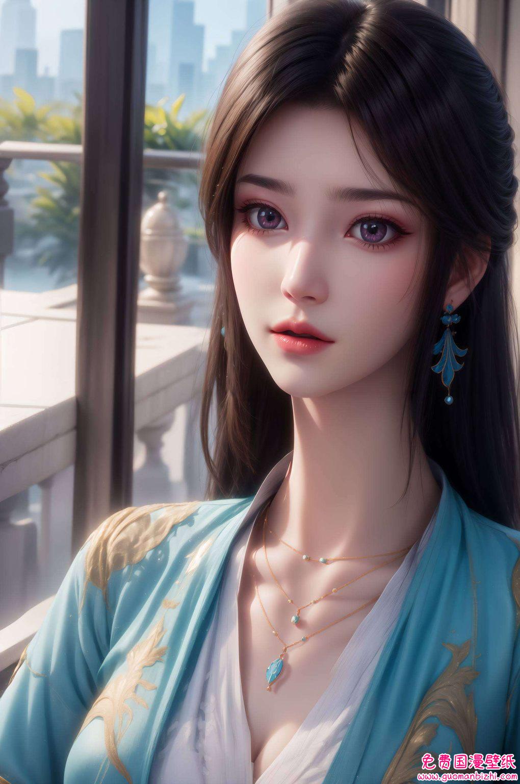 元尊夭夭现代化，AI绘画高清壁纸，免费下载苹果背景图片