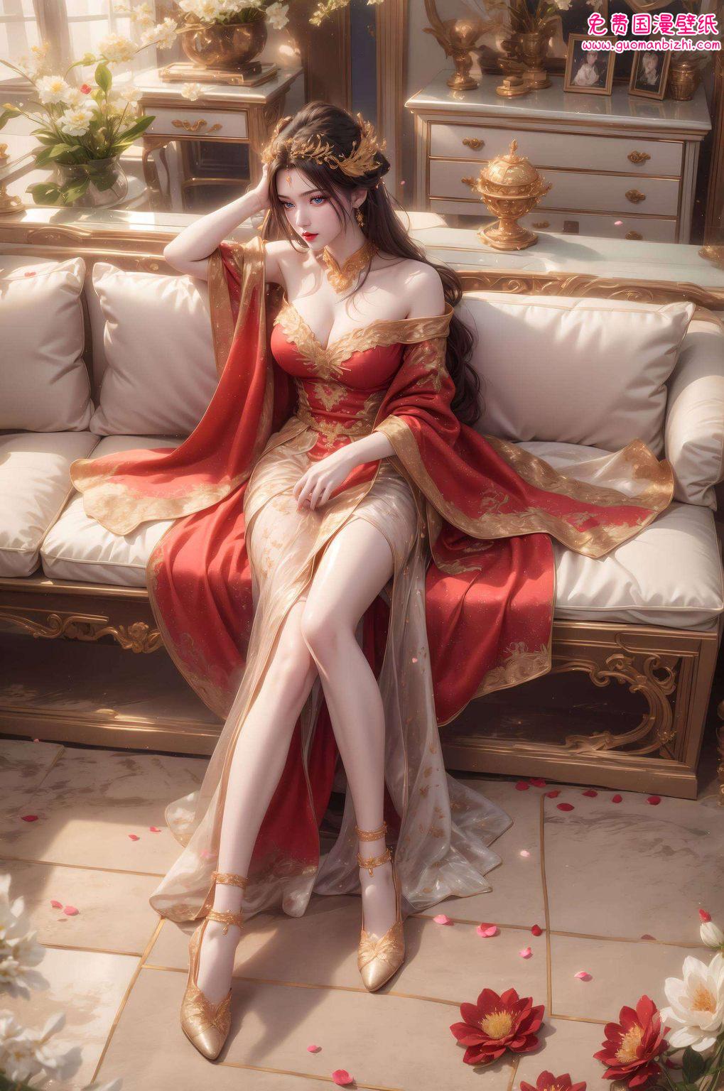 李慕婉精选AI绘画免费壁纸包，动漫全屏iPhone桌面背景集