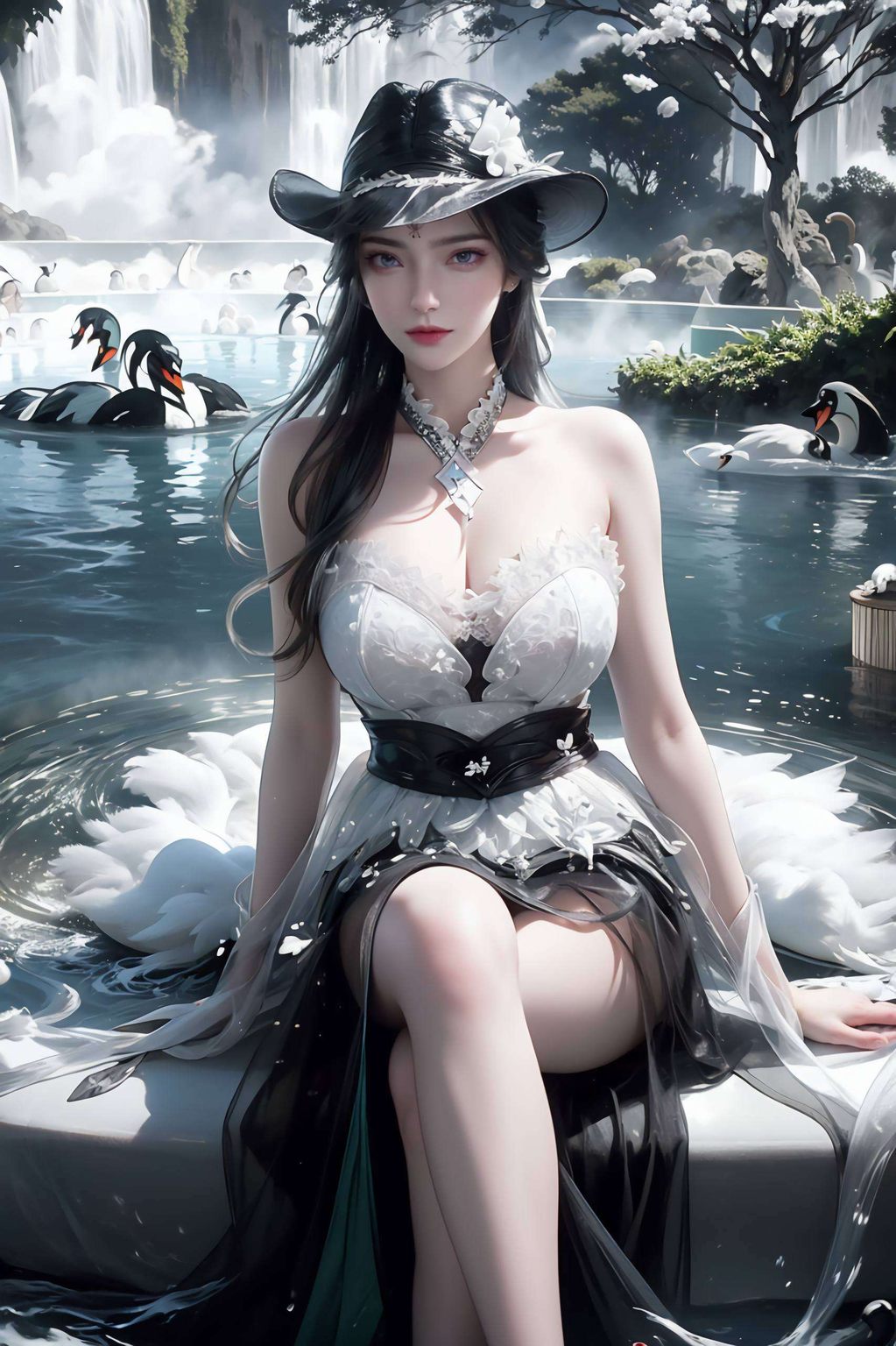 AI壁纸AIGC免费壁纸合集——iPhone专属古香古色仙逆周紫虹大长腿女装壁纸