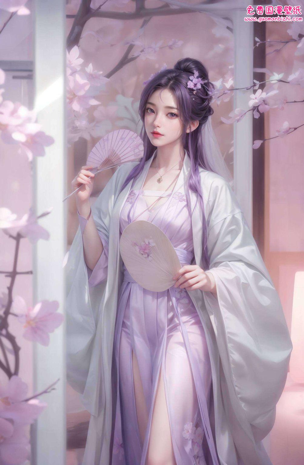 AI创造免费壁纸秀：电脑古风动态壁纸治愈系q版云曦